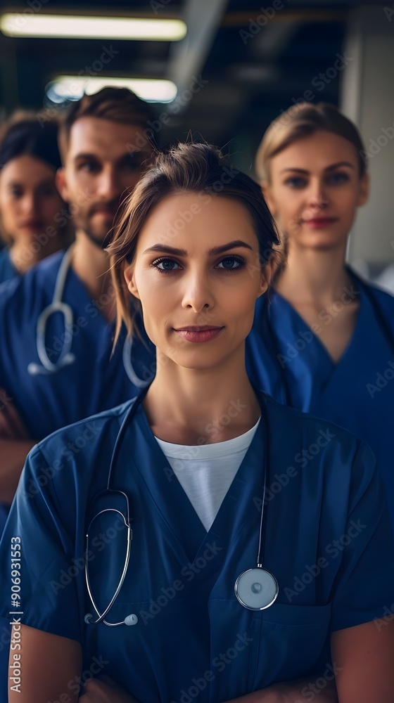 Healthcare Professionals Team Portraits Strength Unity Compassion Focus. AI Generated Healthcare Professionals Team Portraits Strength Unity Compassion Focus. AI Generated