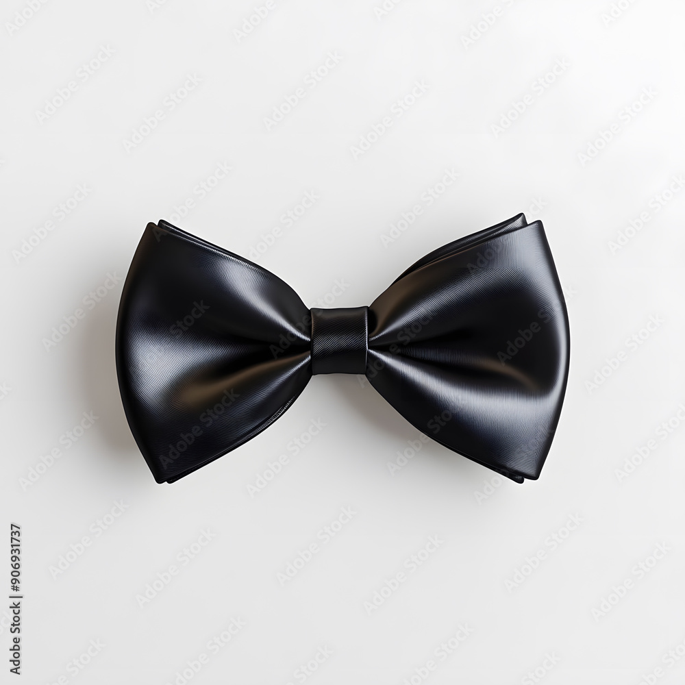 Bow Tie Mockup isolated on white background Bow Tie Mockup isolated on white background