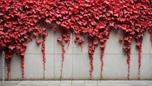 A red rick wall in the style of harmony with nature.
