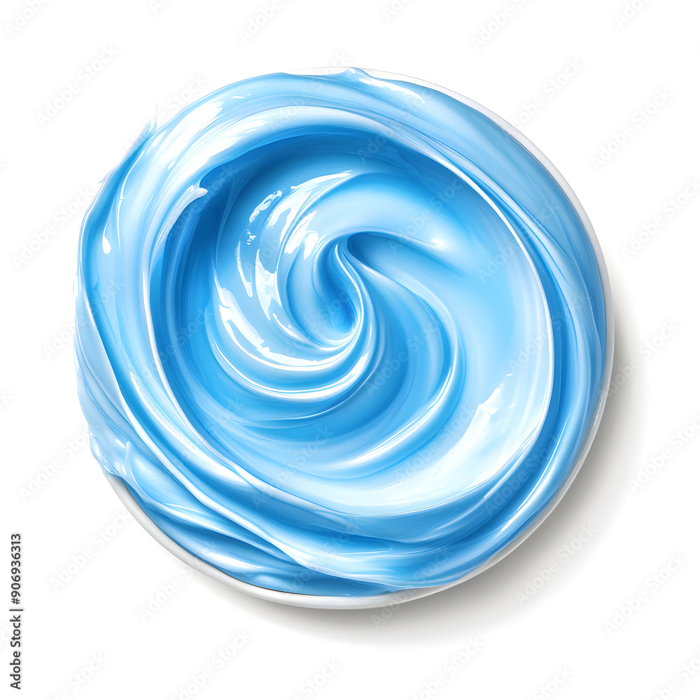 Gel cream smear isolated on white background Gel cream smear isolated on white background