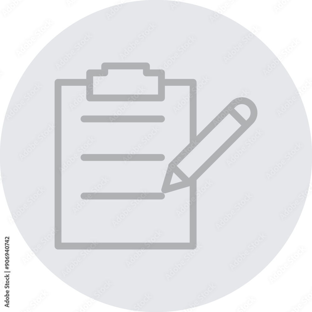 Content Creation Vector Line Grey Circle Grey