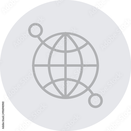 Semantic SEO Vector Line Grey Circle Grey