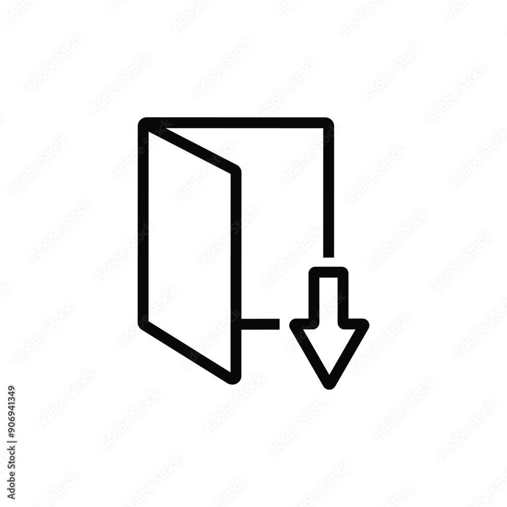 Save or download file document symbol icon vector Save or download file document symbol icon vector