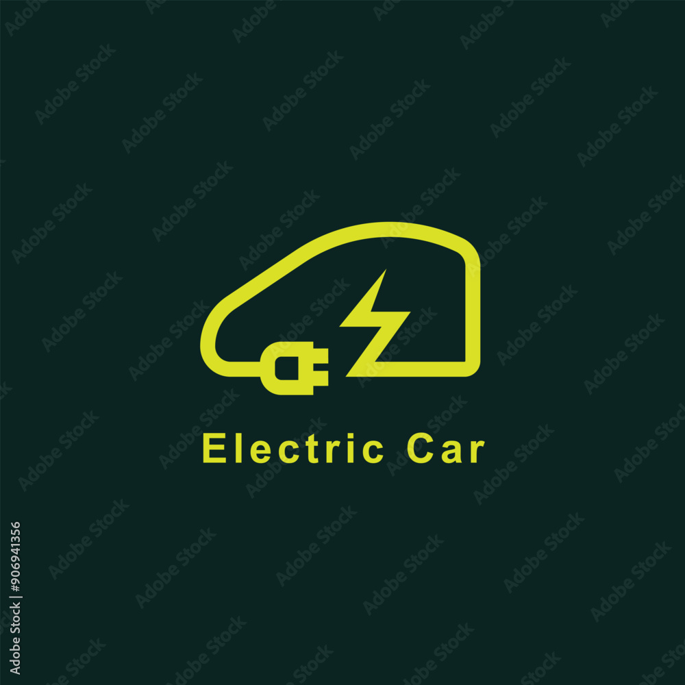 Electric car symbol logo icon vector Electric car symbol logo icon vector