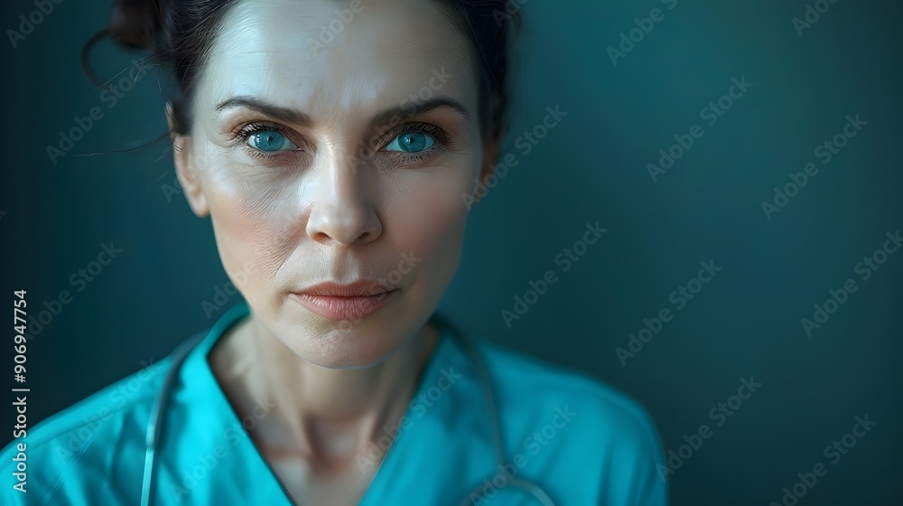 Compassionate Nurse Close-Up Capturing Strength Resilience Determination Caring Professionalism. AI Generated Compassionate Nurse Close-Up Capturing Strength Resilience Determination Caring Professionalism. AI Generated