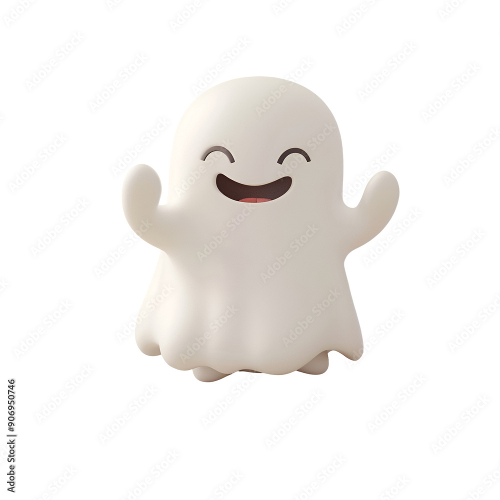3D Halloween Ghost Rendered Adorably”, Isolated on Transparent Background, PNG 3D Halloween Ghost Rendered Adorably”, Isolated on Transparent Background, PNG