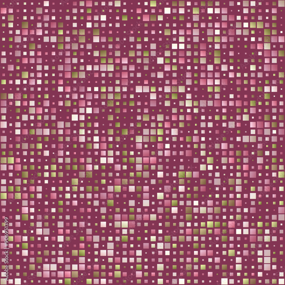 Abstract pattern. Gradiented squares in multiple colors. Muted shades of red and pink. Stunning vector illustration. Abstract pattern. Gradiented squares in multiple colors. Muted shades of red and pink. Stunning vector illustration.