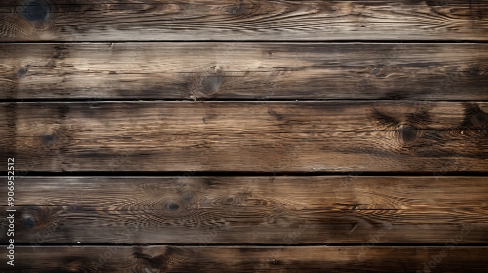 Fototapeta premium Rustic wooden plank cutout isolated on white background for versatile design projects