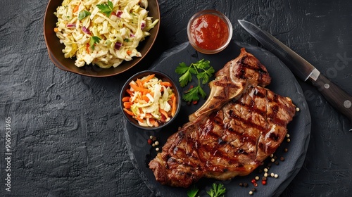An exciting blend of juicy steaks and fresh coleslaw, with copy space