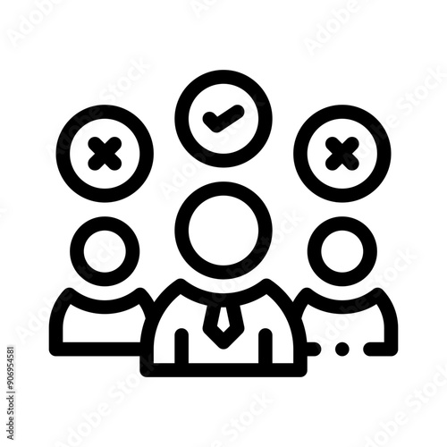 candidate selection line icon