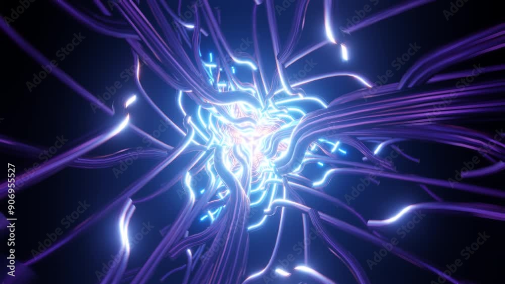 Vivid, trippy VJ background with a futuristic edge.