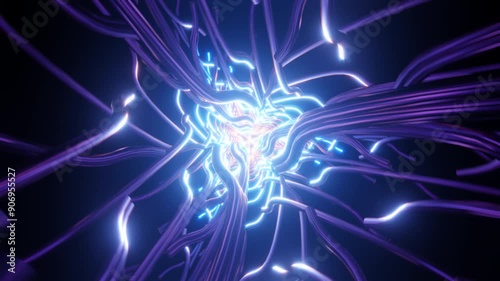 Vivid, trippy VJ background with a futuristic edge.