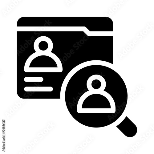 recruitment agency glyph icon