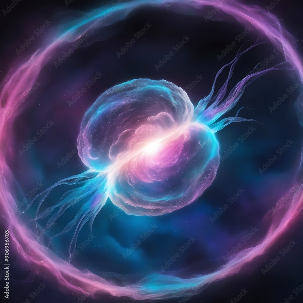 Fototapeta premium Abstract background with a cosmic theme,