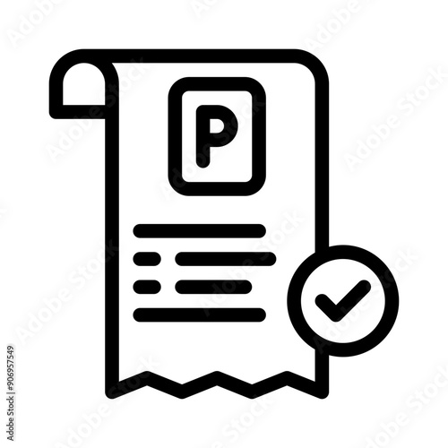 parking line icon