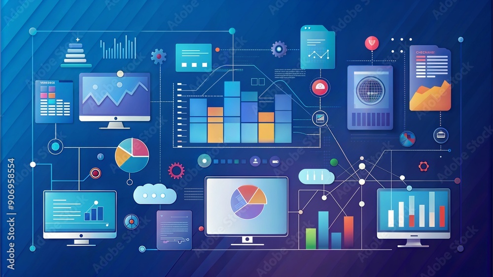 data technology background data technology background