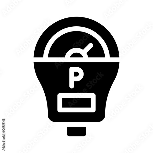 parking glyph icon