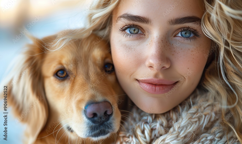 A young woman enjoys taking a fun selfie with her white dog in the park, capturing the bond between humans and animals. A young woman enjoys taking a fun selfie with her white dog in the park, capturing the bond between humans and animals.