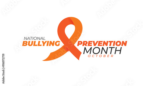 National Bullying Prevention Month. background, banner, card, poster, template. Vector illustration.