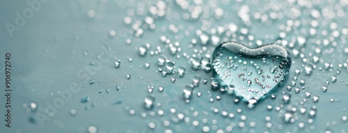Heart-Shaped Water Droplet on a Calm Surface