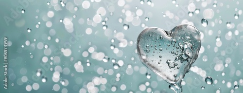 Heart-Shaped Water Droplet on a Calm Surface