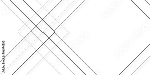 Abstract industrial Design random lines black on white background.Geometric seamless minimalist pattern with straight lines design.luxury black geometric random chaotic lines.squares and triangle line