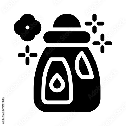 fabric softener glyph icon
