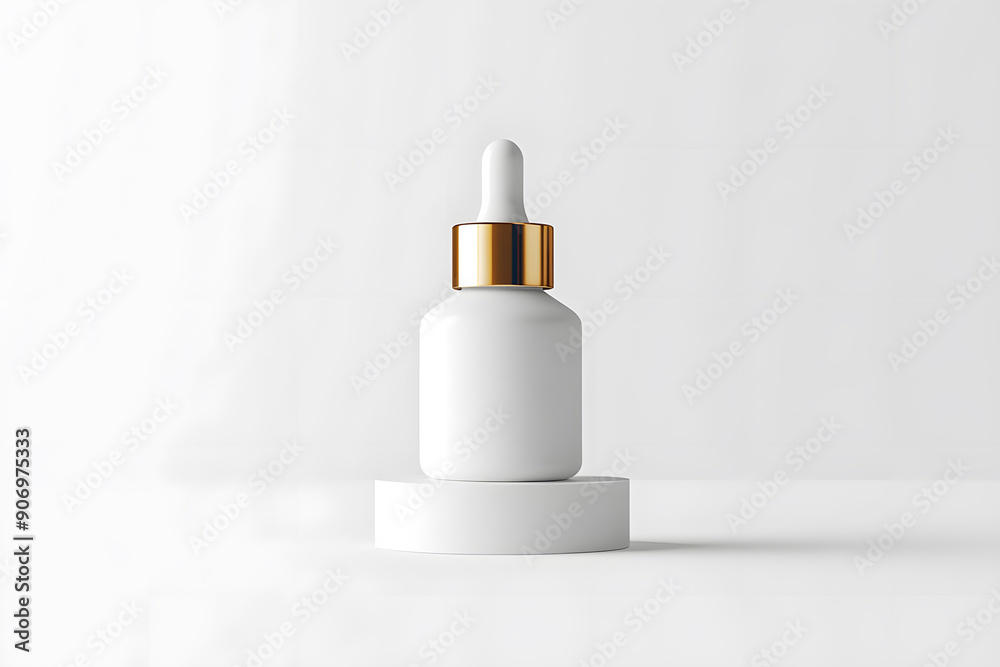 Product Packaging Skincare Bottle Mockup isolated on white background