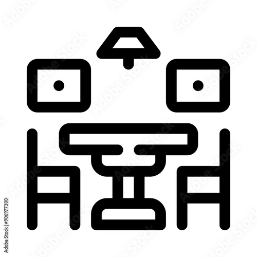 lounge chair line icon