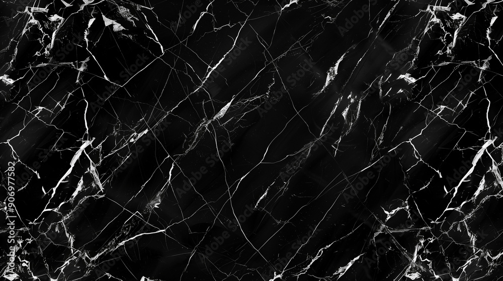 Black marble tiles in a seamless pattern offer a modern, minimalist look. Black marble tiles in a seamless pattern offer a modern, minimalist look.