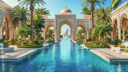 swimming pool in hotel