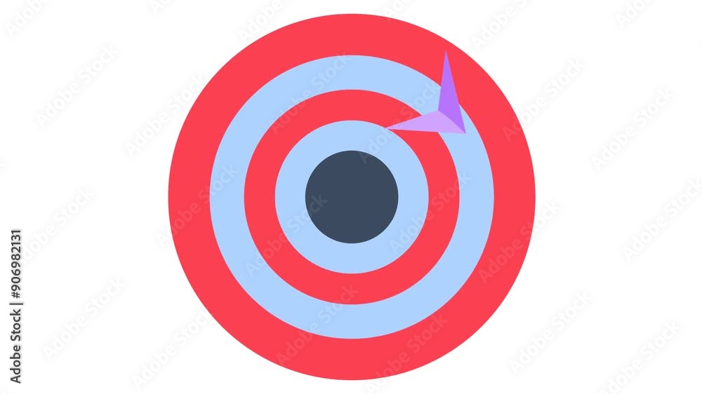 Dartboard Cartoon Animation in Transparent Background. Suitable for Focus Target Achievement Video Content Dartboard Cartoon Animation in Transparent Background. Suitable for Focus Target Achievement Video Content