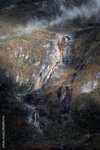 waterfall in the mountains