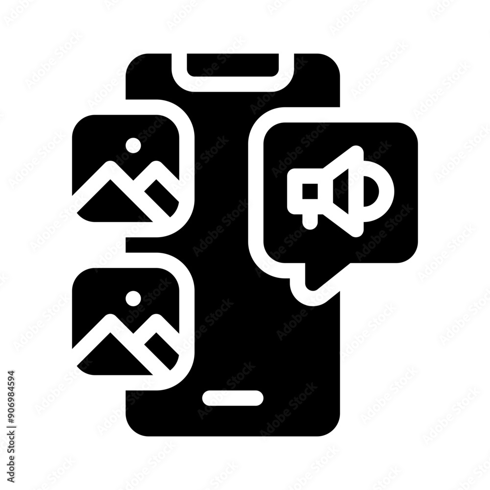 content marketing glyph icon content marketing glyph icon