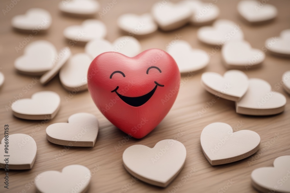 Fototapeta premium heart shaped smile