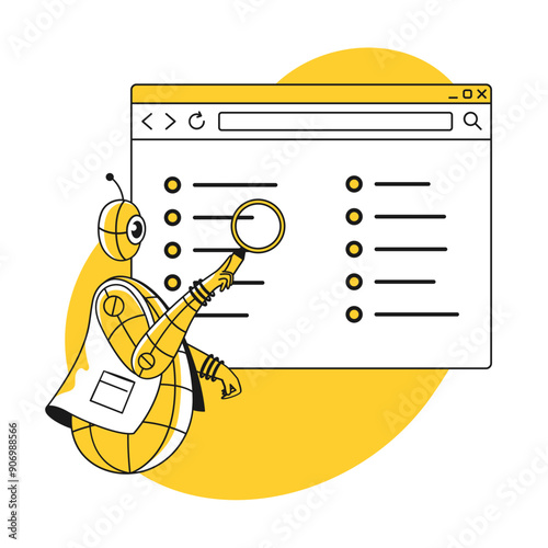 Robot searching for information online