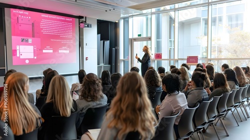 Business Presentation in Modern Office