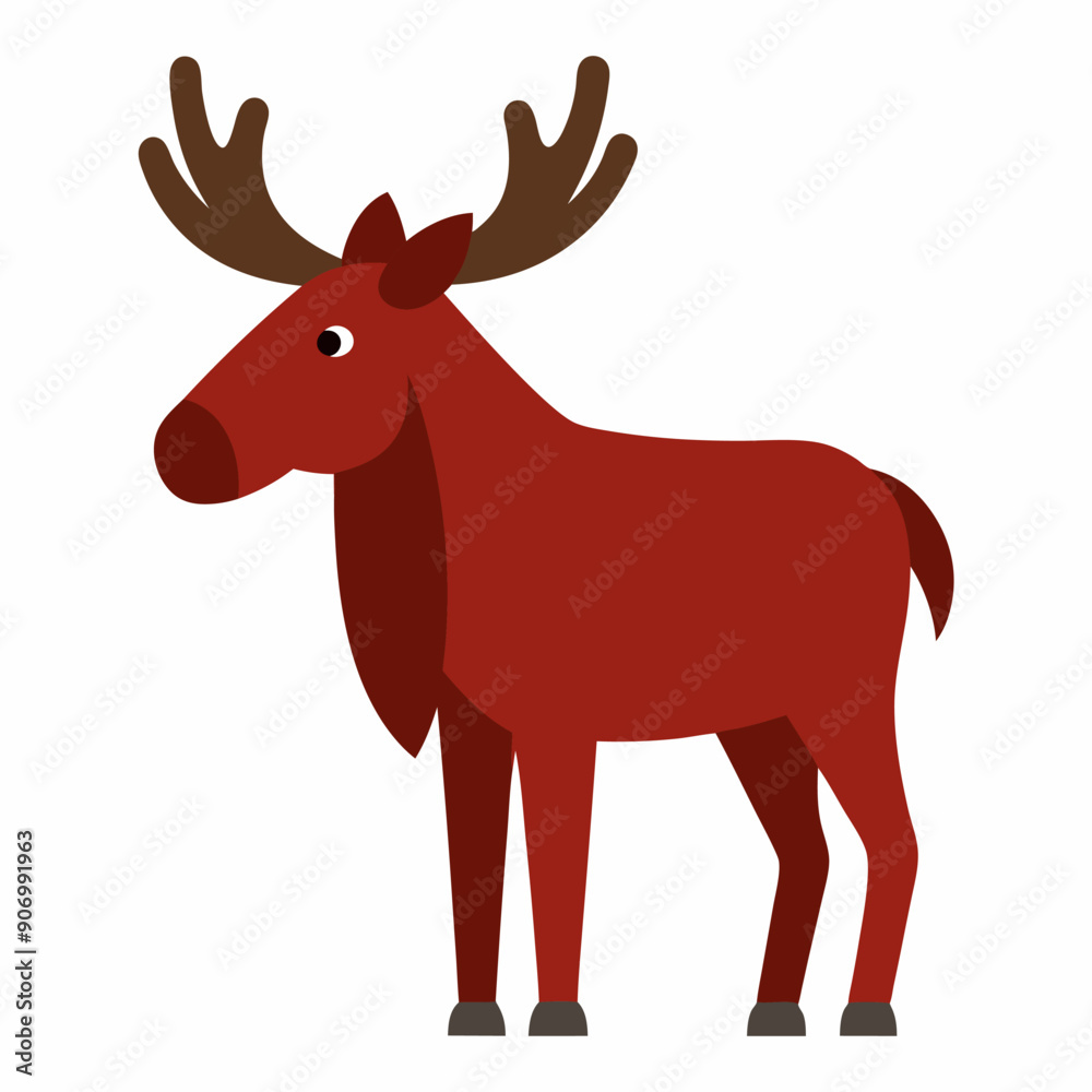 Obraz premium A Moose vector art illustration