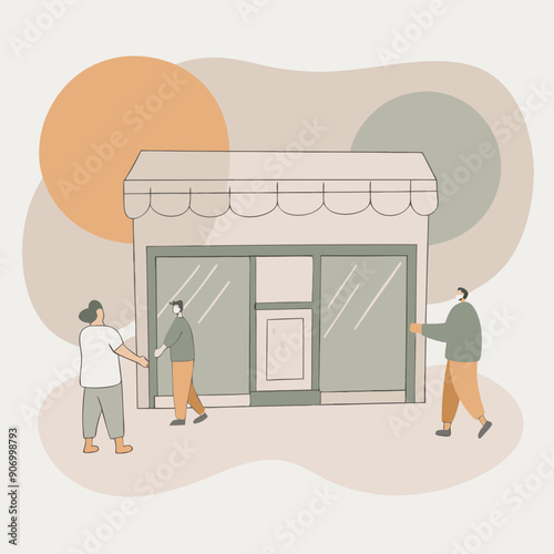 people get inside local stores to rise  local abandoned store