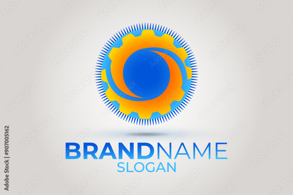 Fototapeta premium Wheel logo. Abstract wheel logo design.