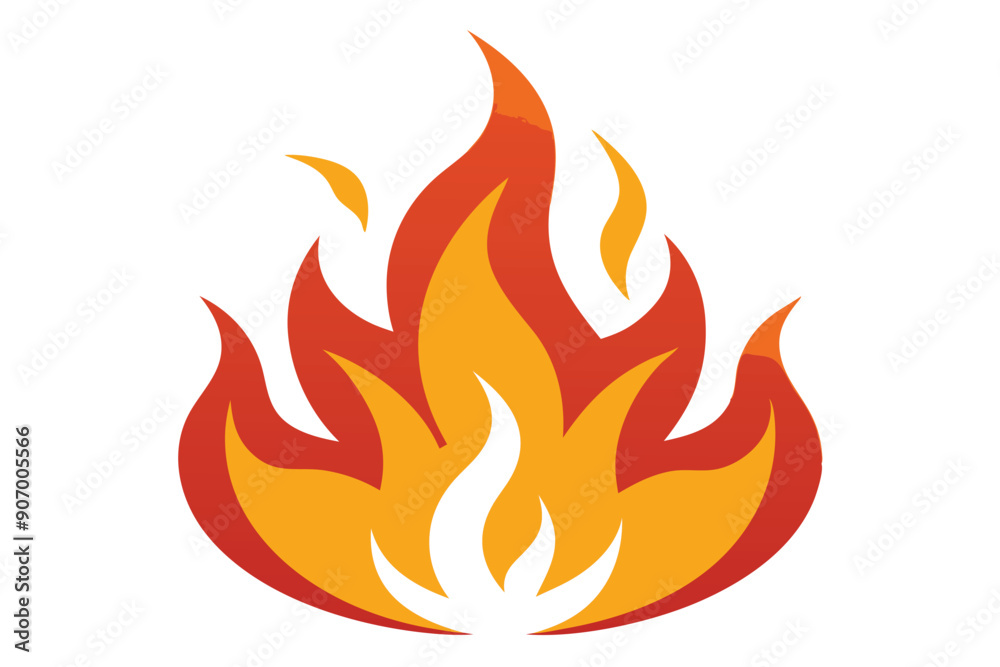 fire flame shapes vector illustration on white background fire flame shapes vector illustration on white background