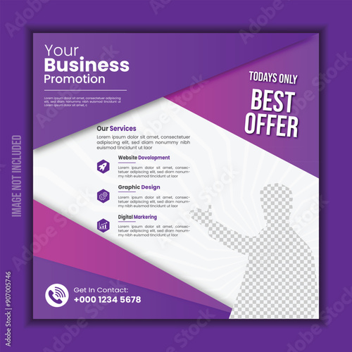 business and digital marketing social media post design photo