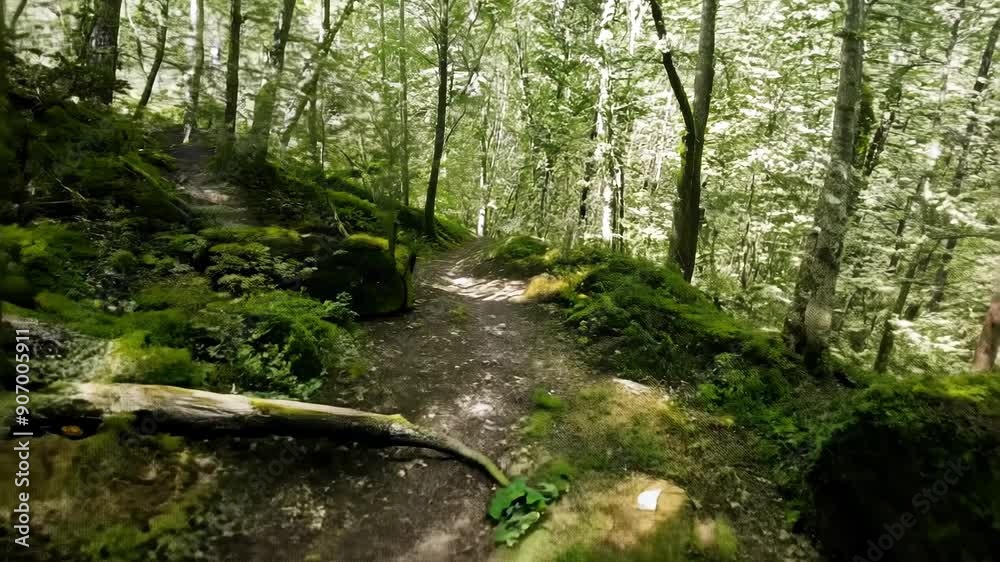 Guided Journey Through Forest Pathway Guided Journey Through Forest Pathway