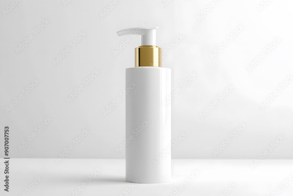 Product Packaging Skincare Bottle Mockup isolated on white background Product Packaging Skincare Bottle Mockup isolated on white background