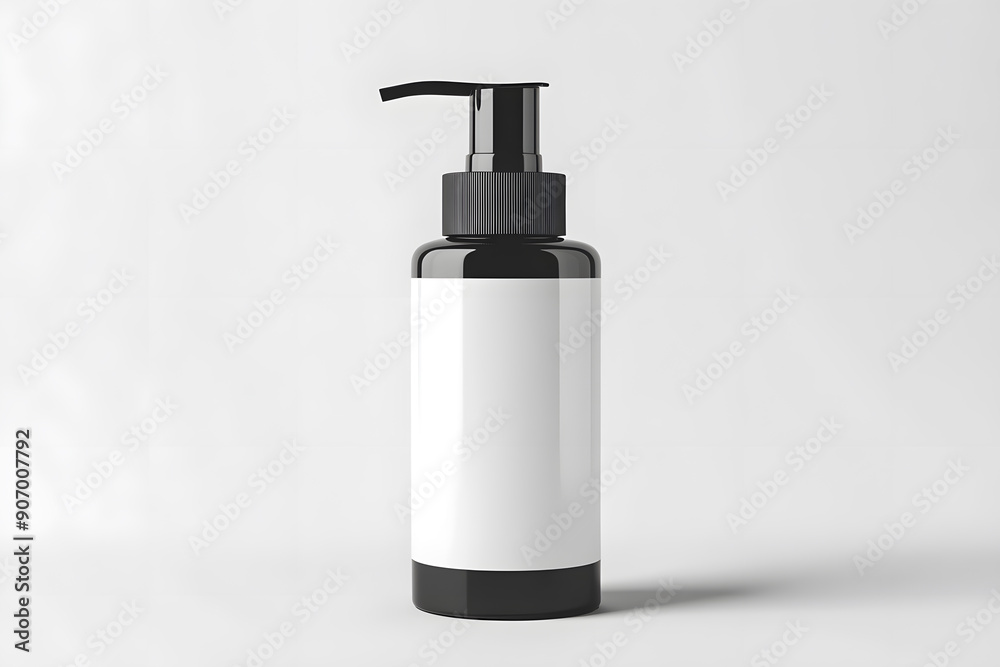 Product Packaging Skincare Bottle Mockup isolated on white background Product Packaging Skincare Bottle Mockup isolated on white background