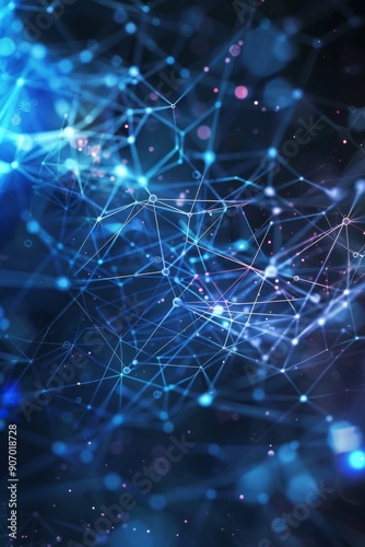Abstract illustration of artificial intelligence, cloud computing, and machine learning concepts