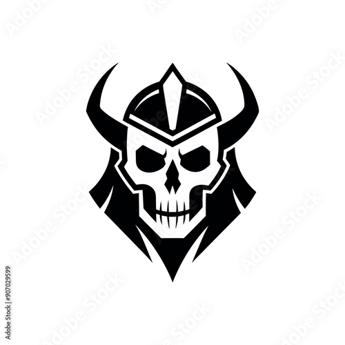 Skull Valkyrie Logo vector, logo, icon, silhouette