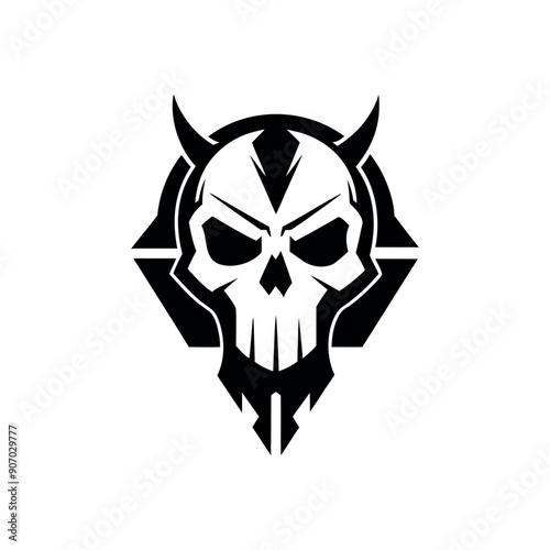 Skull Valkyrie Logo vector, logo, icon, silhouette