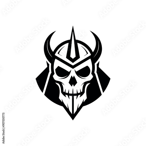 Skull Valkyrie Logo vector, logo, icon, silhouette