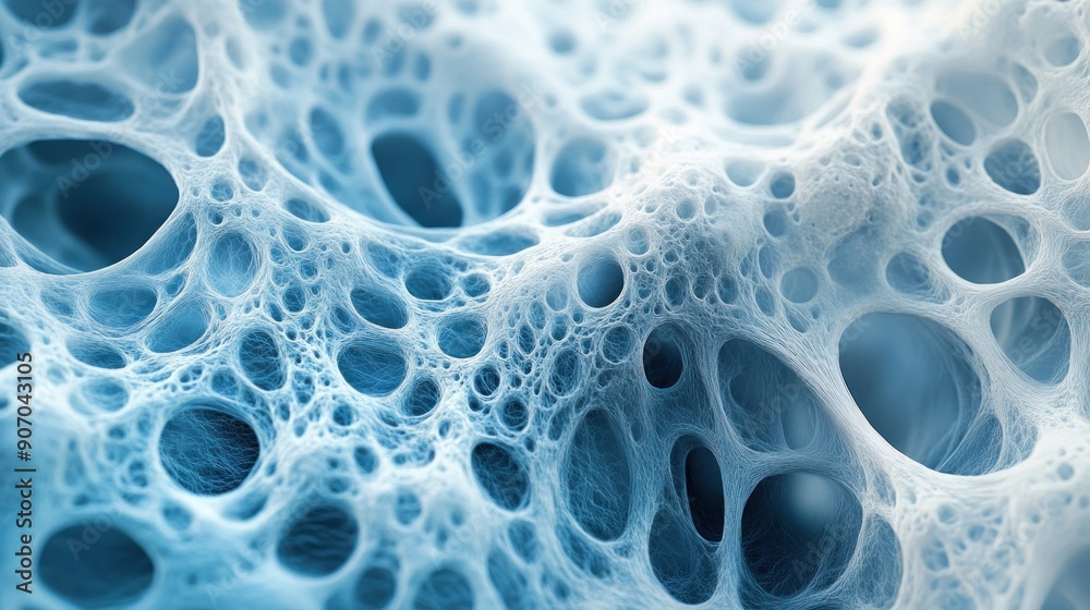 Abstract Blue Spongy Texture Abstract Blue Spongy Texture